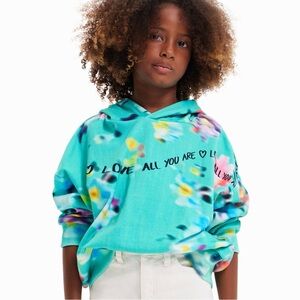 Desigual Girls Oversize Out-of-focus Sweatshirt Hoodie